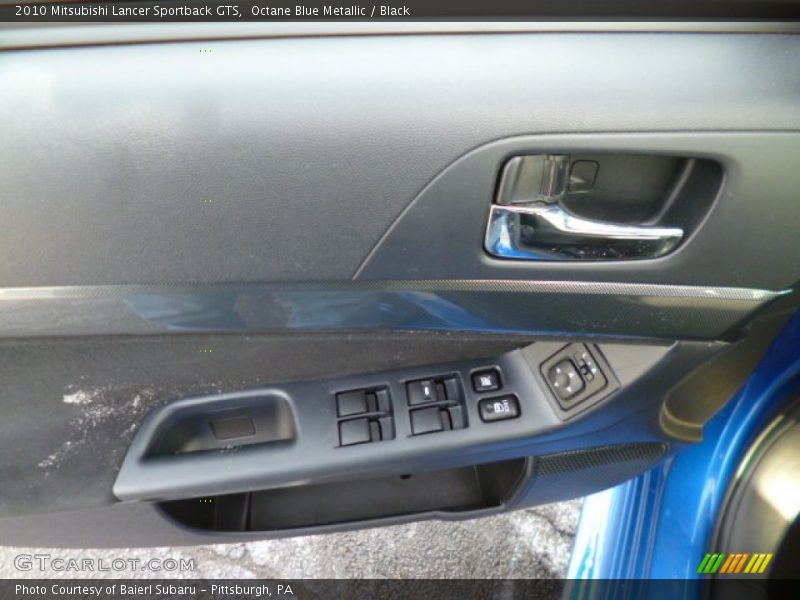 Octane Blue Metallic / Black 2010 Mitsubishi Lancer Sportback GTS