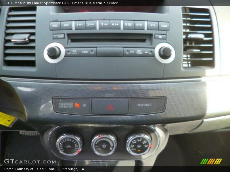 Octane Blue Metallic / Black 2010 Mitsubishi Lancer Sportback GTS