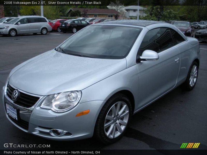 Silver Essence Metallic / Titan Black 2008 Volkswagen Eos 2.0T