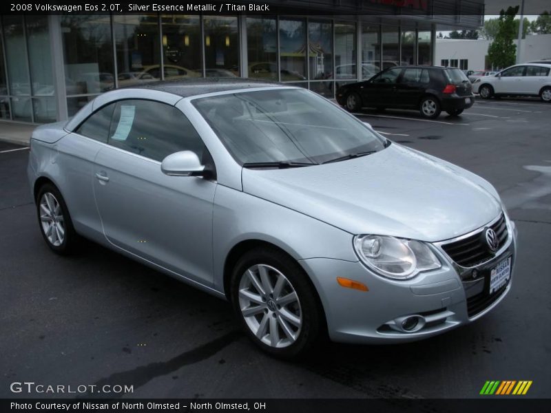 Silver Essence Metallic / Titan Black 2008 Volkswagen Eos 2.0T