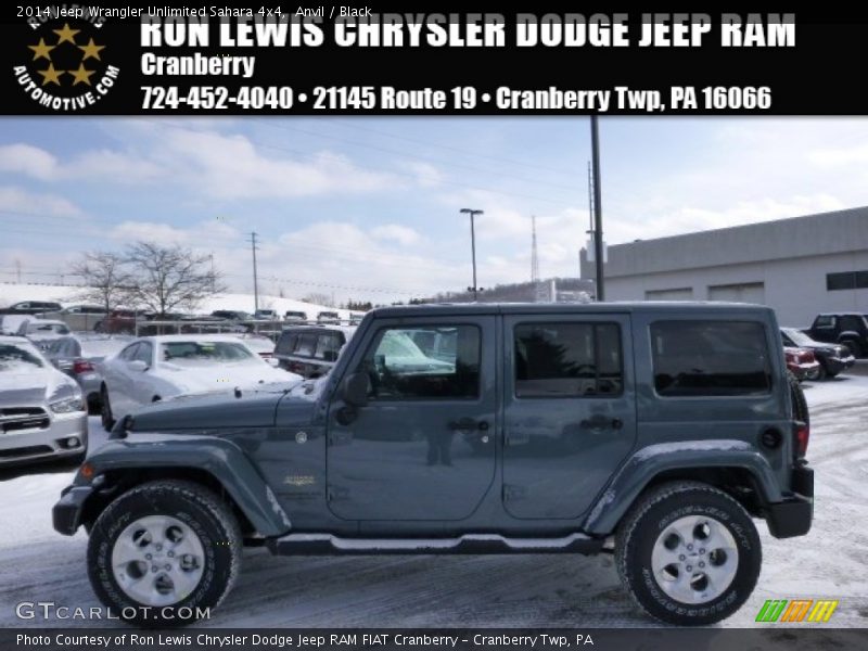 Anvil / Black 2014 Jeep Wrangler Unlimited Sahara 4x4