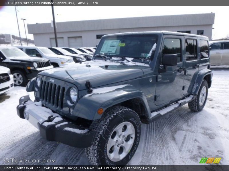 Anvil / Black 2014 Jeep Wrangler Unlimited Sahara 4x4