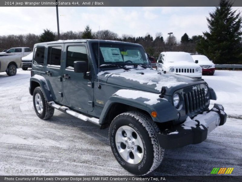 Anvil / Black 2014 Jeep Wrangler Unlimited Sahara 4x4
