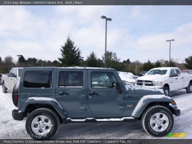 Anvil / Black 2014 Jeep Wrangler Unlimited Sahara 4x4