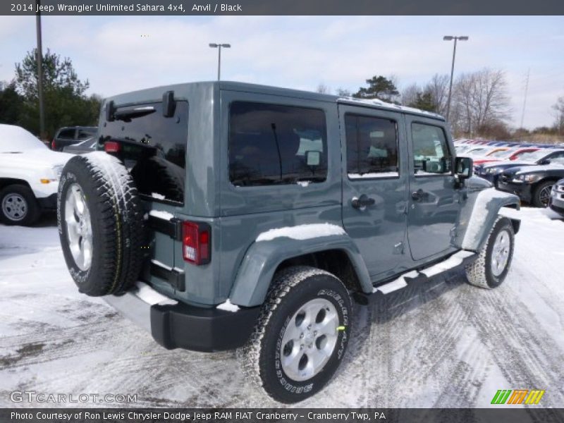 Anvil / Black 2014 Jeep Wrangler Unlimited Sahara 4x4