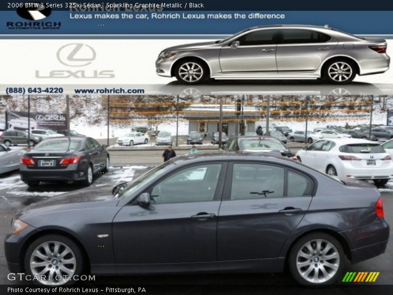 Sparkling Graphite Metallic / Black 2006 BMW 3 Series 325xi Sedan