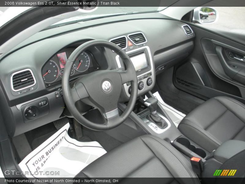 Silver Essence Metallic / Titan Black 2008 Volkswagen Eos 2.0T