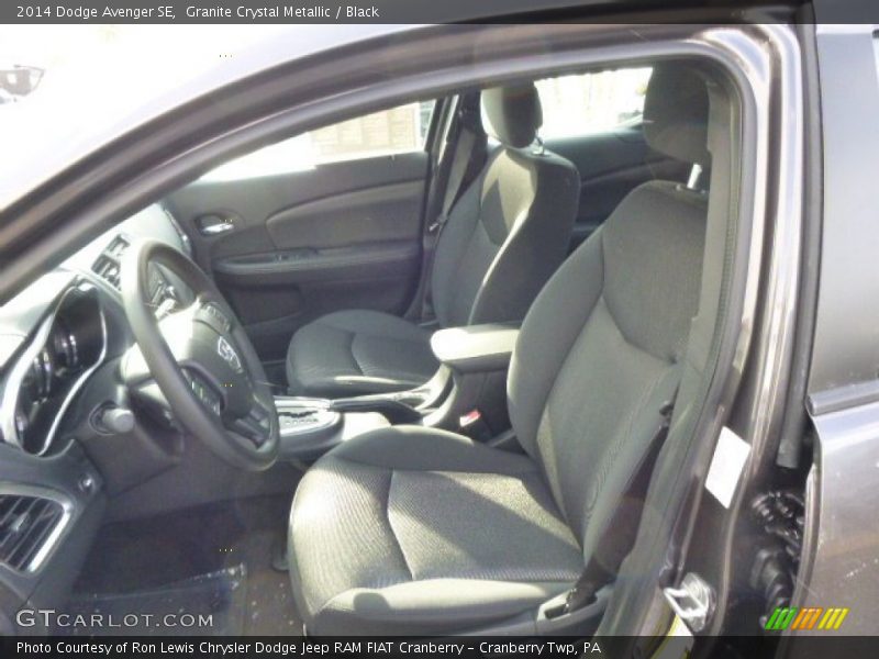Granite Crystal Metallic / Black 2014 Dodge Avenger SE