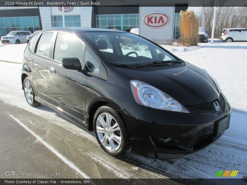 Blackberry Pearl / Sport Black 2010 Honda Fit Sport