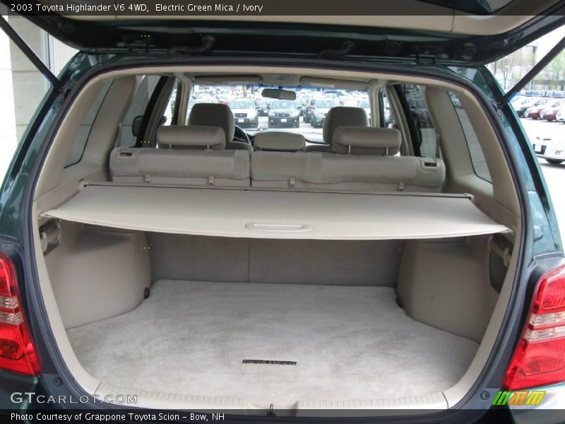 Electric Green Mica / Ivory 2003 Toyota Highlander V6 4WD