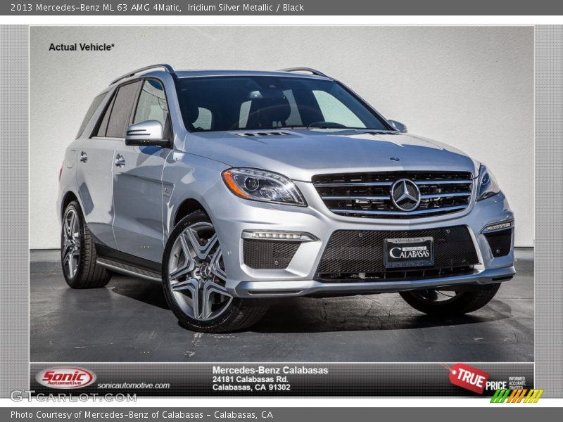 Iridium Silver Metallic / Black 2013 Mercedes-Benz ML 63 AMG 4Matic