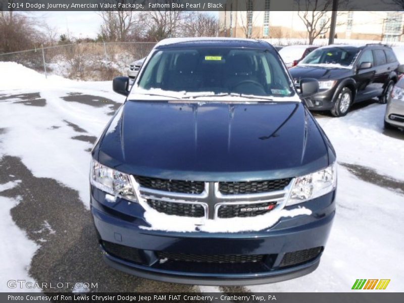 Fathom Blue Pearl / Black 2014 Dodge Journey Amercian Value Package