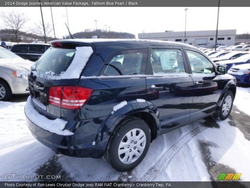 Fathom Blue Pearl / Black 2014 Dodge Journey Amercian Value Package