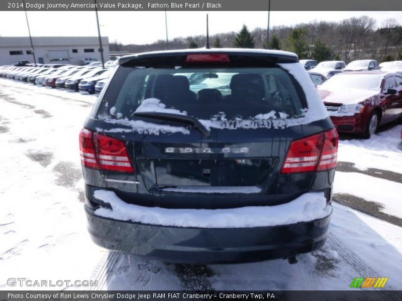 Fathom Blue Pearl / Black 2014 Dodge Journey Amercian Value Package