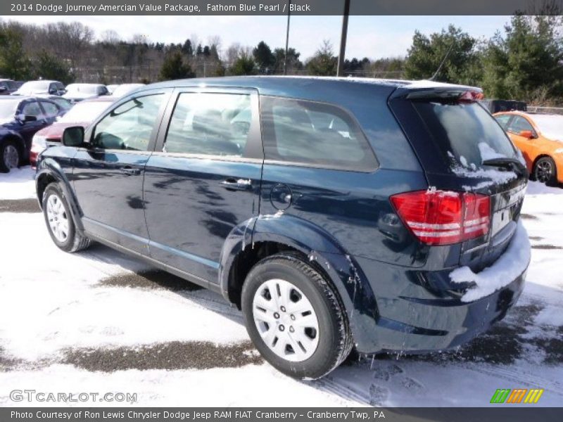 Fathom Blue Pearl / Black 2014 Dodge Journey Amercian Value Package