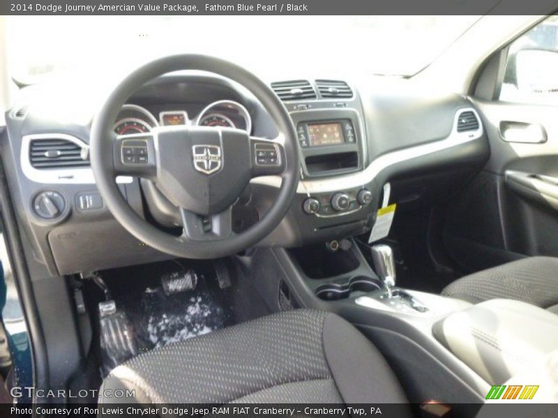 Fathom Blue Pearl / Black 2014 Dodge Journey Amercian Value Package