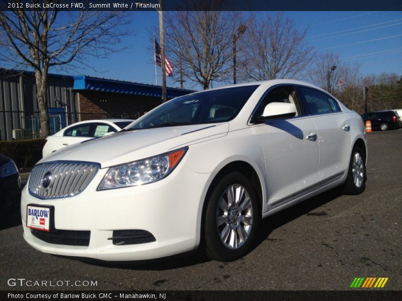 Summit White / Titanium 2012 Buick LaCrosse FWD
