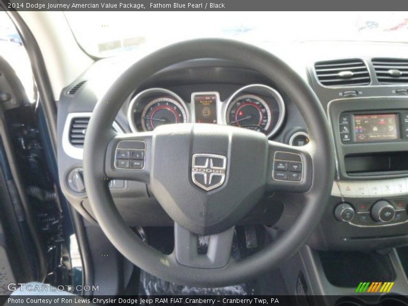 Fathom Blue Pearl / Black 2014 Dodge Journey Amercian Value Package