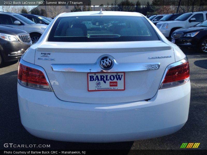 Summit White / Titanium 2012 Buick LaCrosse FWD