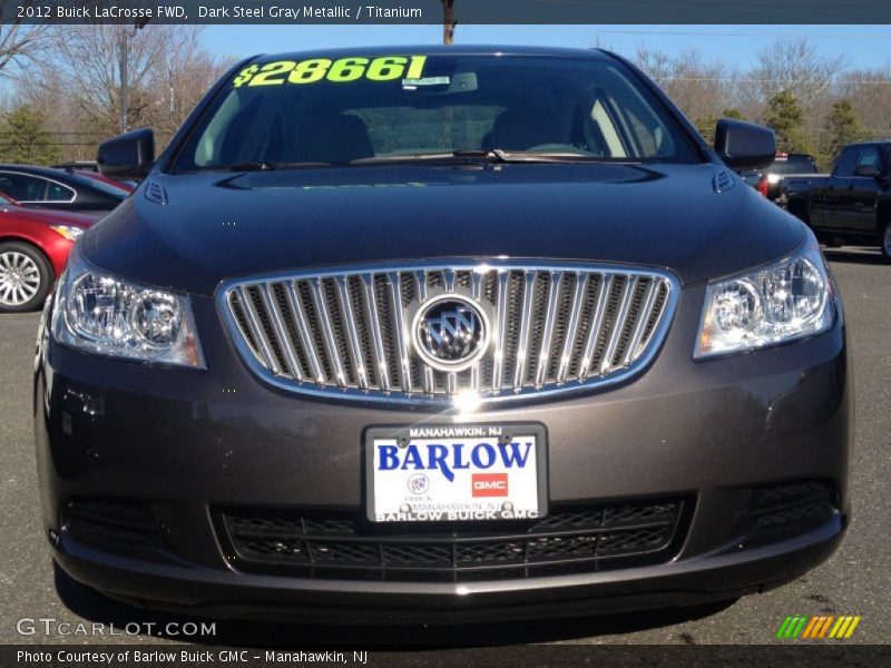 Dark Steel Gray Metallic / Titanium 2012 Buick LaCrosse FWD