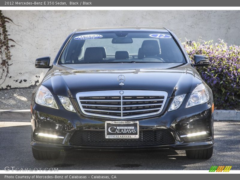 Black / Black 2012 Mercedes-Benz E 350 Sedan
