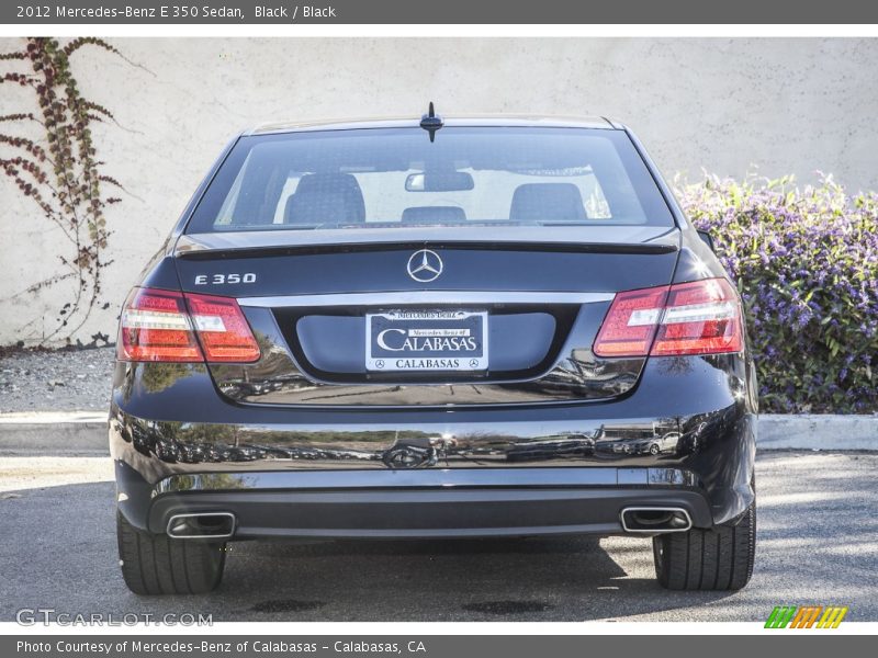 Black / Black 2012 Mercedes-Benz E 350 Sedan