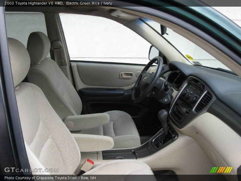 Electric Green Mica / Ivory 2003 Toyota Highlander V6 4WD