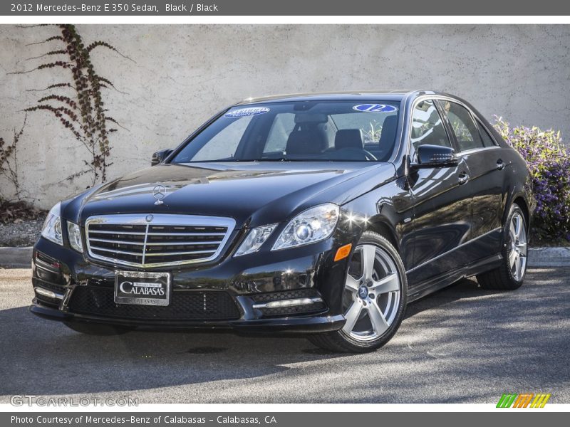 Black / Black 2012 Mercedes-Benz E 350 Sedan