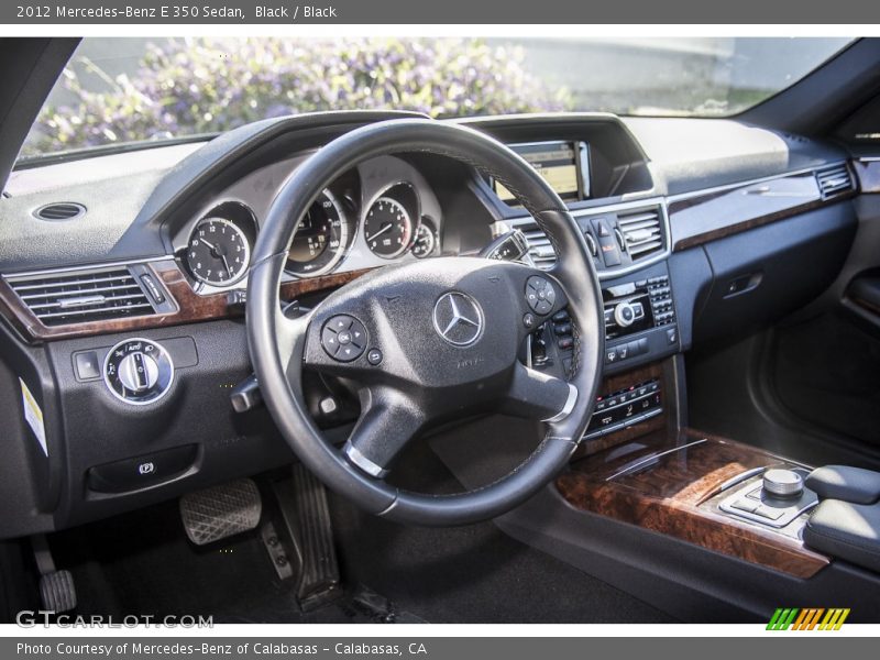 Black / Black 2012 Mercedes-Benz E 350 Sedan