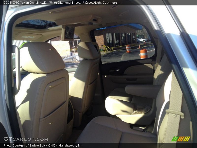 White Diamond Tricoat / Cocoa/Light Cashmere 2013 GMC Yukon Denali AWD