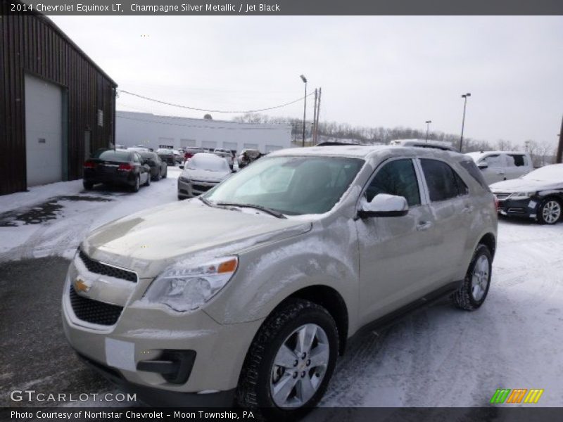 Champagne Silver Metallic / Jet Black 2014 Chevrolet Equinox LT