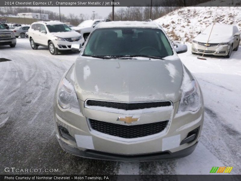 Champagne Silver Metallic / Jet Black 2014 Chevrolet Equinox LT