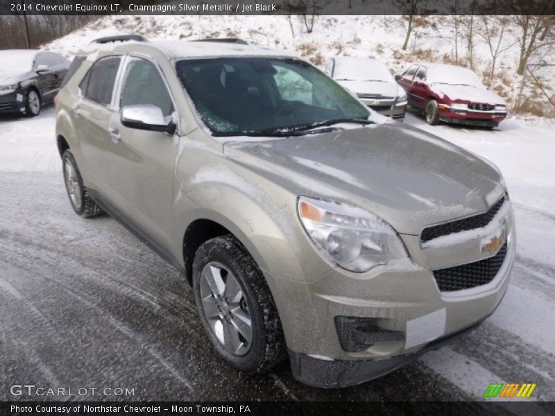 Champagne Silver Metallic / Jet Black 2014 Chevrolet Equinox LT