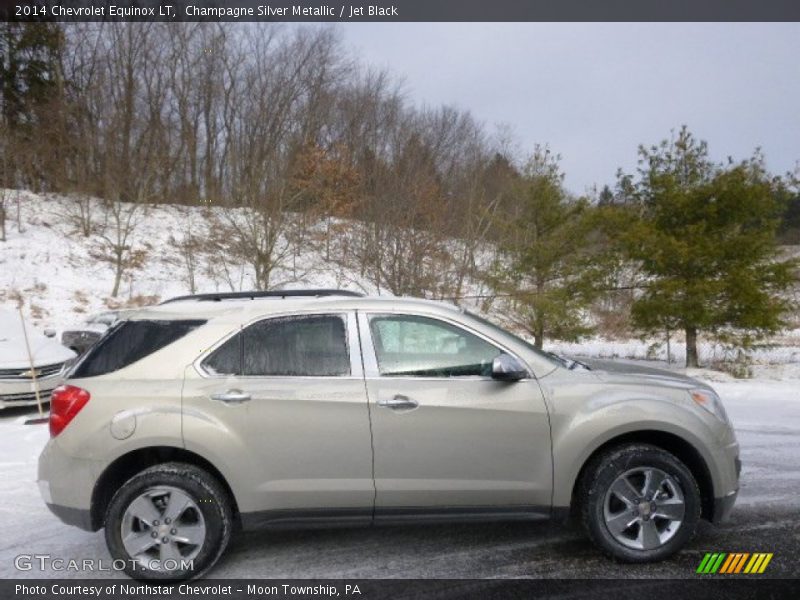 Champagne Silver Metallic / Jet Black 2014 Chevrolet Equinox LT