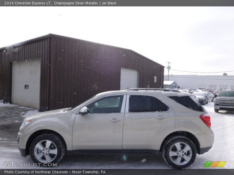 Champagne Silver Metallic / Jet Black 2014 Chevrolet Equinox LT