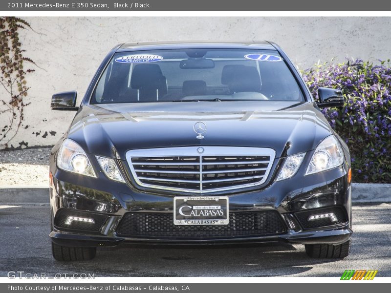 Black / Black 2011 Mercedes-Benz E 350 Sedan
