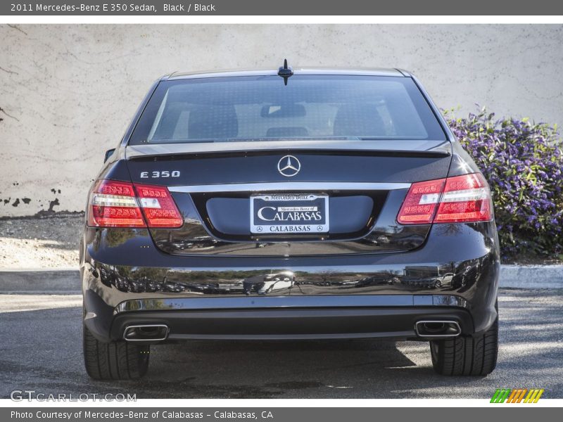 Black / Black 2011 Mercedes-Benz E 350 Sedan
