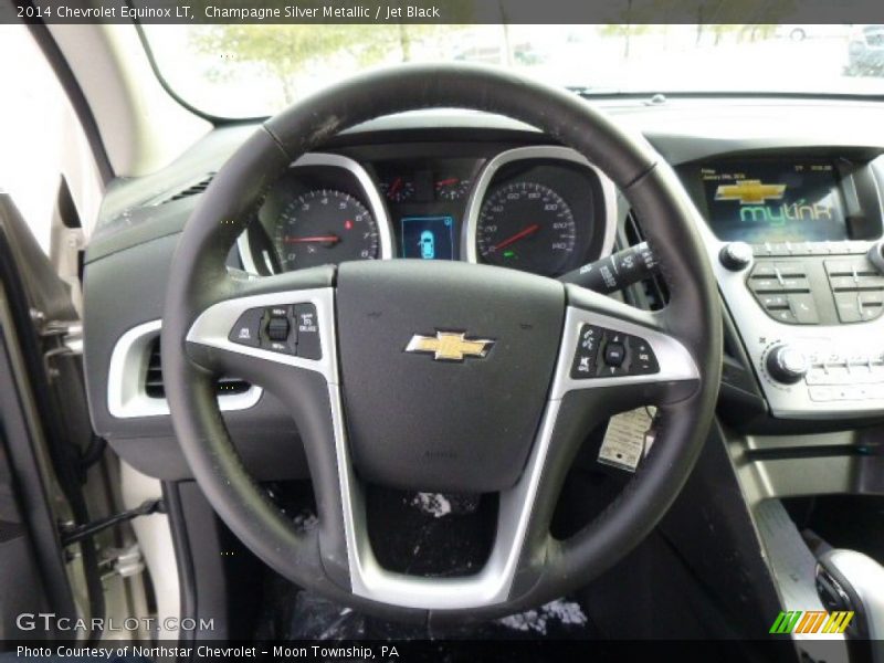 Champagne Silver Metallic / Jet Black 2014 Chevrolet Equinox LT