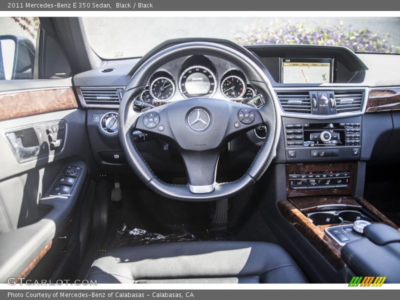 Black / Black 2011 Mercedes-Benz E 350 Sedan
