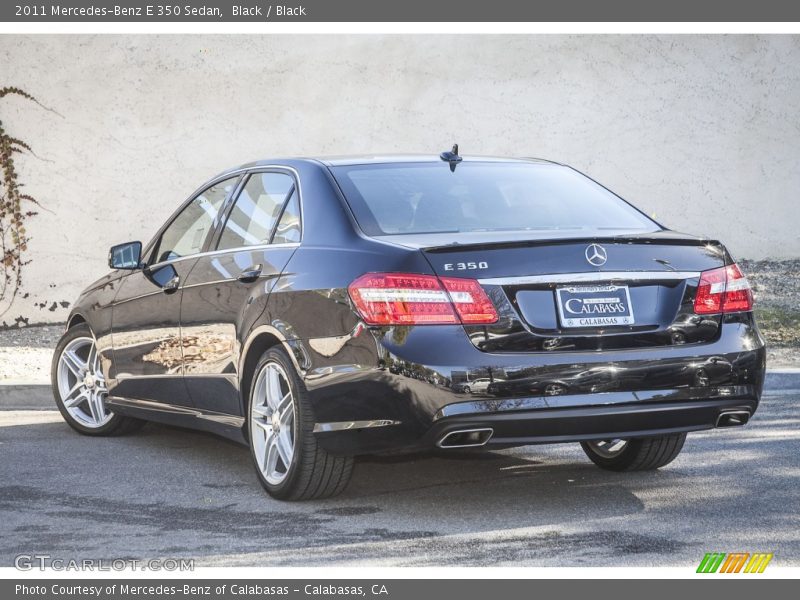Black / Black 2011 Mercedes-Benz E 350 Sedan