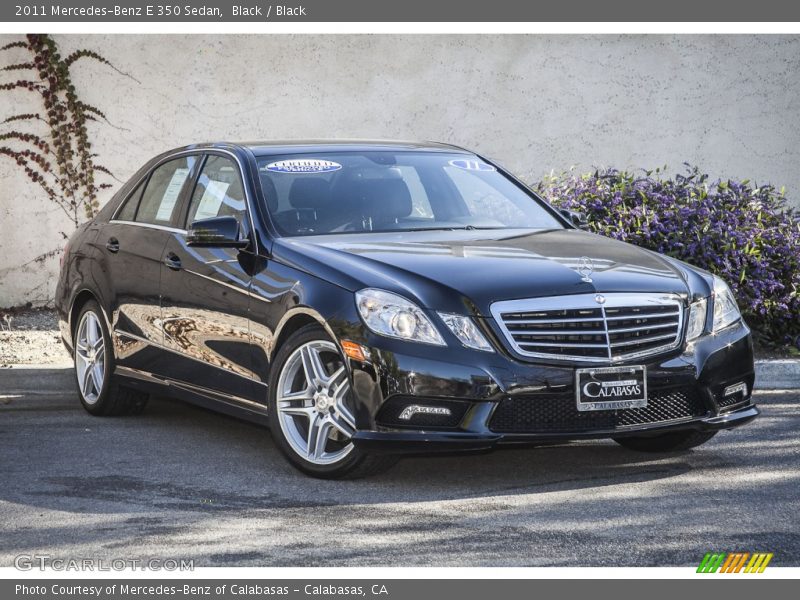Black / Black 2011 Mercedes-Benz E 350 Sedan