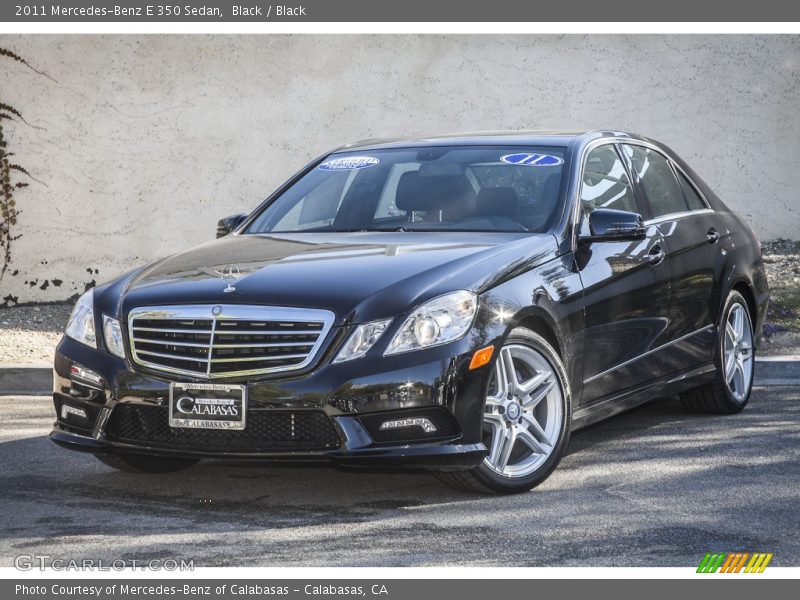 Black / Black 2011 Mercedes-Benz E 350 Sedan