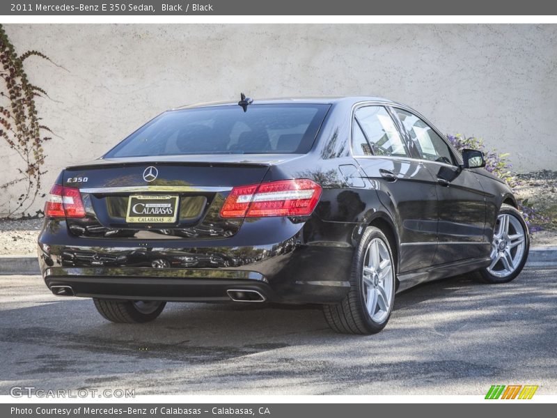Black / Black 2011 Mercedes-Benz E 350 Sedan