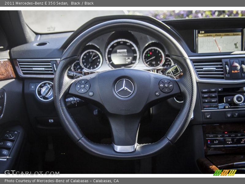Black / Black 2011 Mercedes-Benz E 350 Sedan