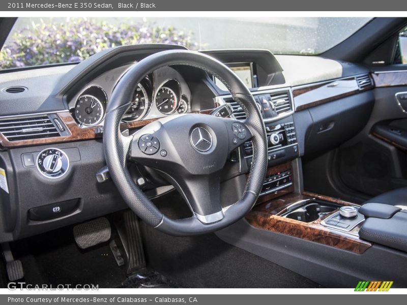 Black / Black 2011 Mercedes-Benz E 350 Sedan