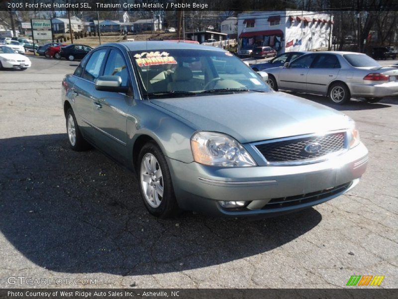 Titanium Green Metallic / Pebble Beige 2005 Ford Five Hundred SEL