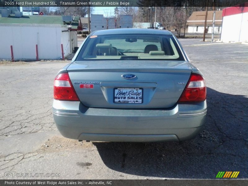 Titanium Green Metallic / Pebble Beige 2005 Ford Five Hundred SEL