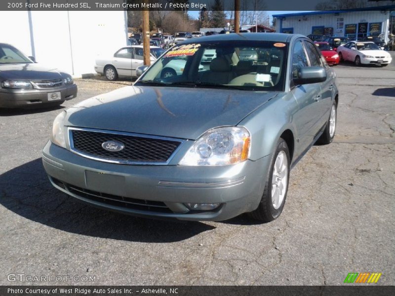 Titanium Green Metallic / Pebble Beige 2005 Ford Five Hundred SEL