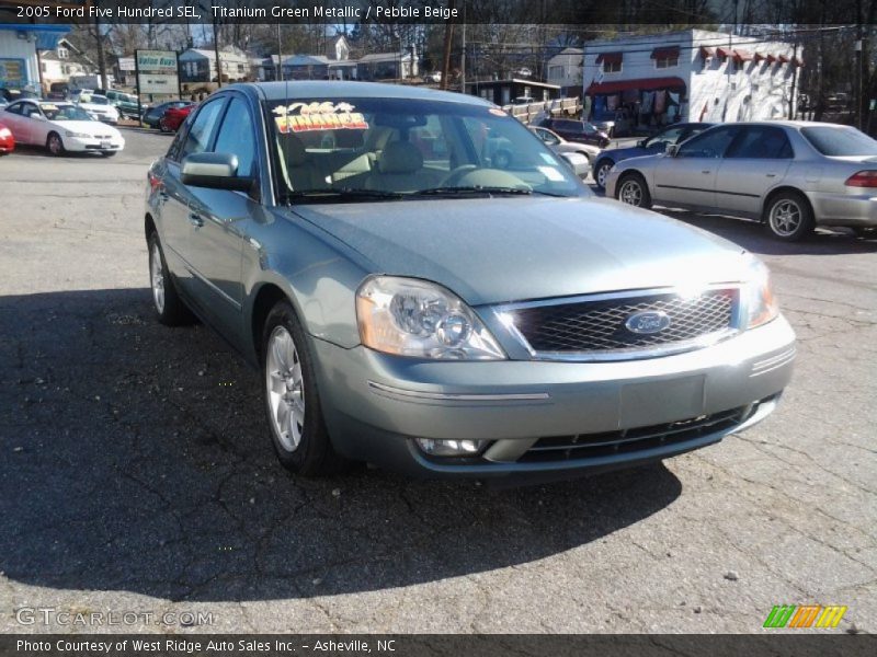 Titanium Green Metallic / Pebble Beige 2005 Ford Five Hundred SEL