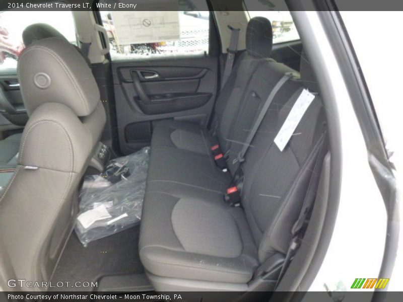 White / Ebony 2014 Chevrolet Traverse LT